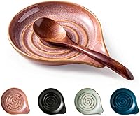 Vista 16 de Soporte para cucharas, soporte de cuchara de cerámica para encimera de cocina, cocina de granja, soporte grande para utensilios para cucharas, Azul