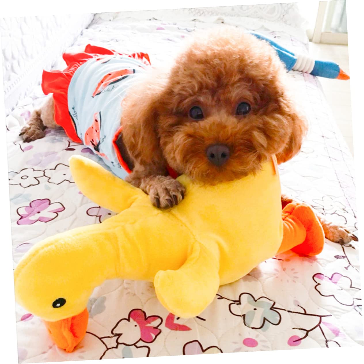 YARNOW 2 Piezas Juguetes para Mascotas Juguetes para Masticar para Perros Juguetes para Masticar Perros pequeños Peluche Almohadas de Cama Juguetes para Cachorros Relleno Buldog
