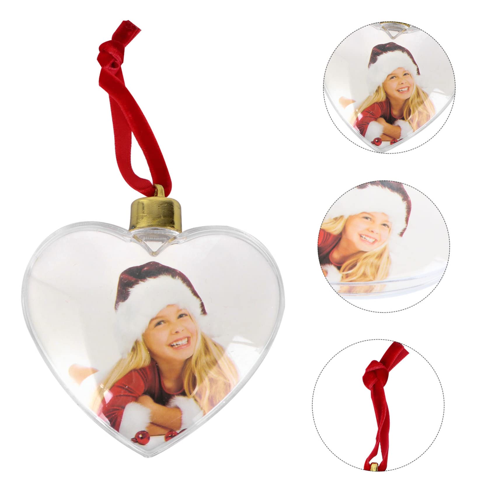 Zerodeko 18piezas Colgantes De Foto DIY Adornos De Transparente para Decoración De Fiestas y Escenas Casa Marco De Fotos Colgante Artesanal