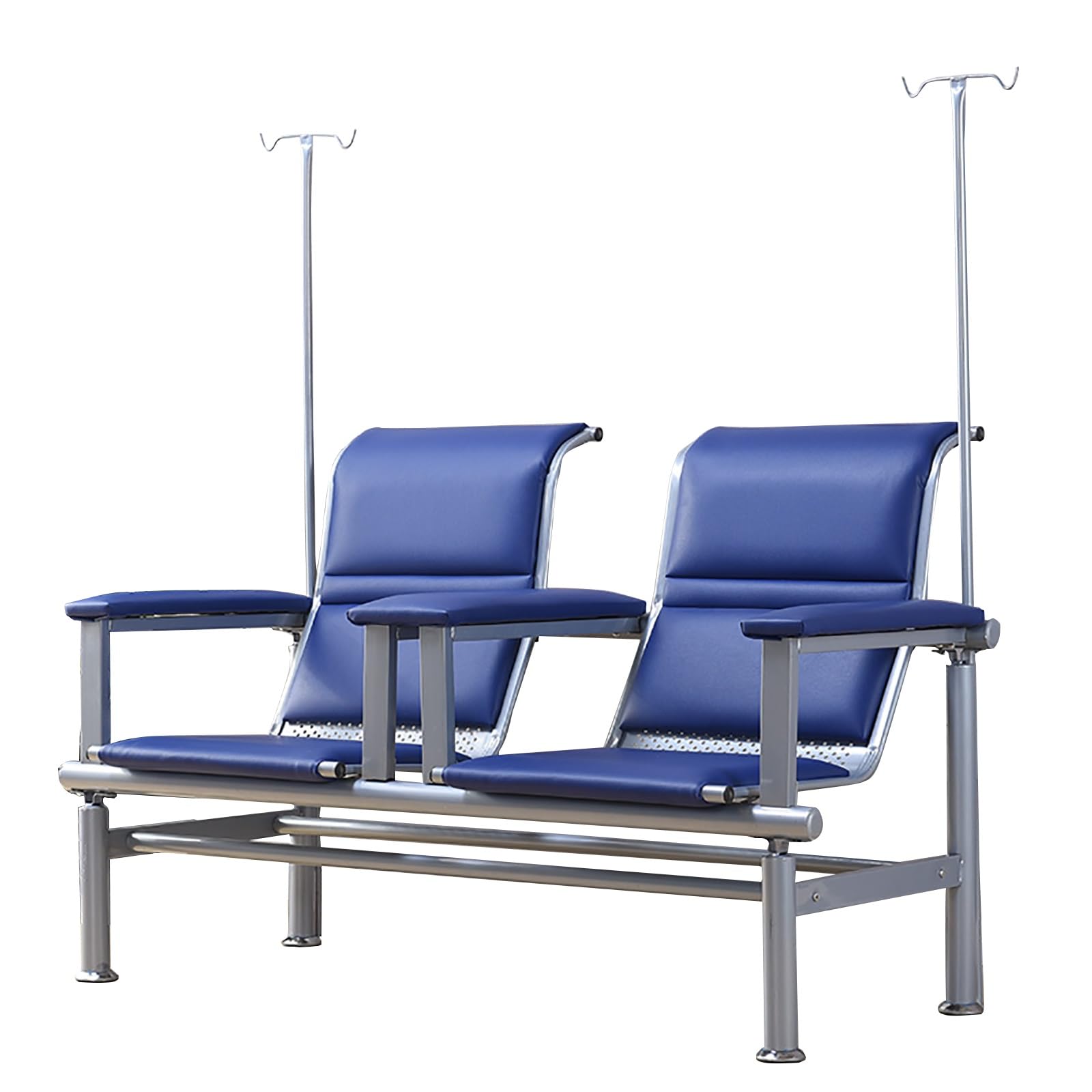 Fauteuil De PhléBotomie, Fauteuil De PréLèVement Sanguin, Fauteuil De Perfusion, Fauteuil De Salle D'Attente EntièRement Inclinable Avec Accoudoirs(Blue,150cm/59")