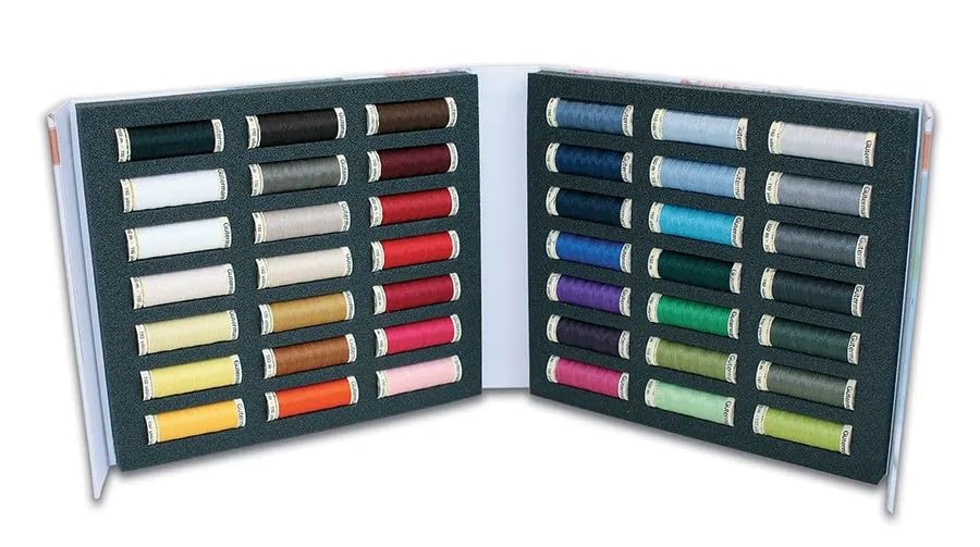 Gutermann Sew-All Polyester Sewing Thread Set 42 Spools 100m Each Thread Set in Organizer Case