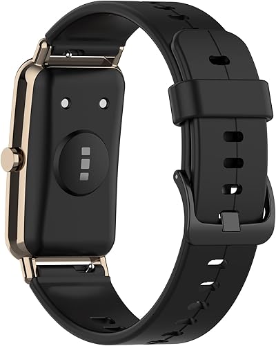 Miniatura 3 de Correa de muñeca compatible con FITVII Slim Fitness Tracker, correa deportiva de silicona suave de repuesto para FITVII HM08 Fitness Tracker