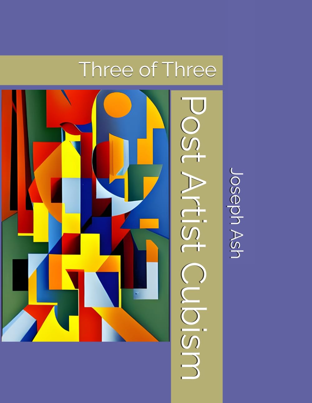 Post Artist Cubism Three of Three œuvre d'art murale aux finitions d'art