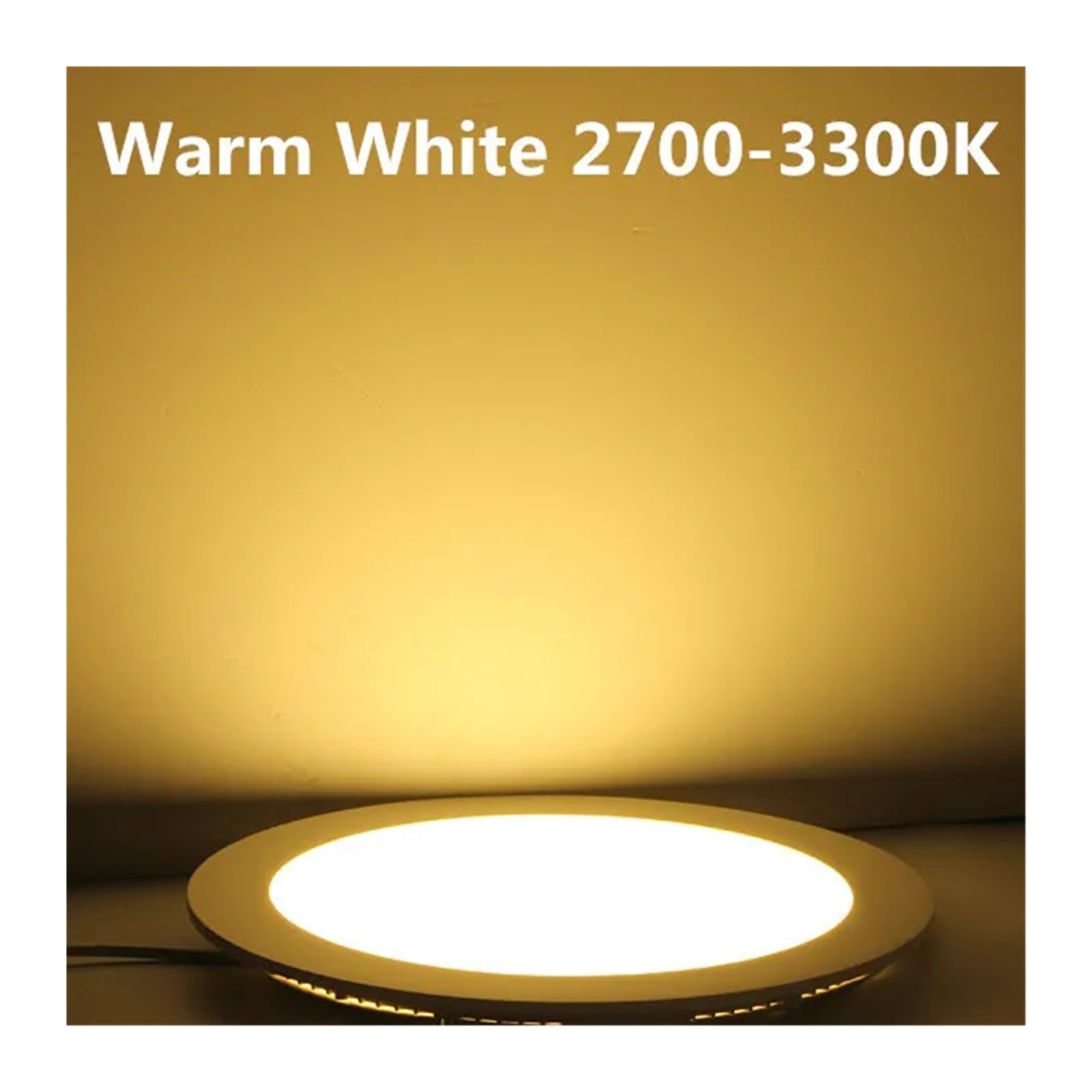 Genérico Luz descendente LED 3W 4W 6W 9W 12W 15W 25W techo cuadrado panel de luz redondo bombilla AC110V 220V iluminación interior blanca cálida y fría(Cold White,25W Dimmable)