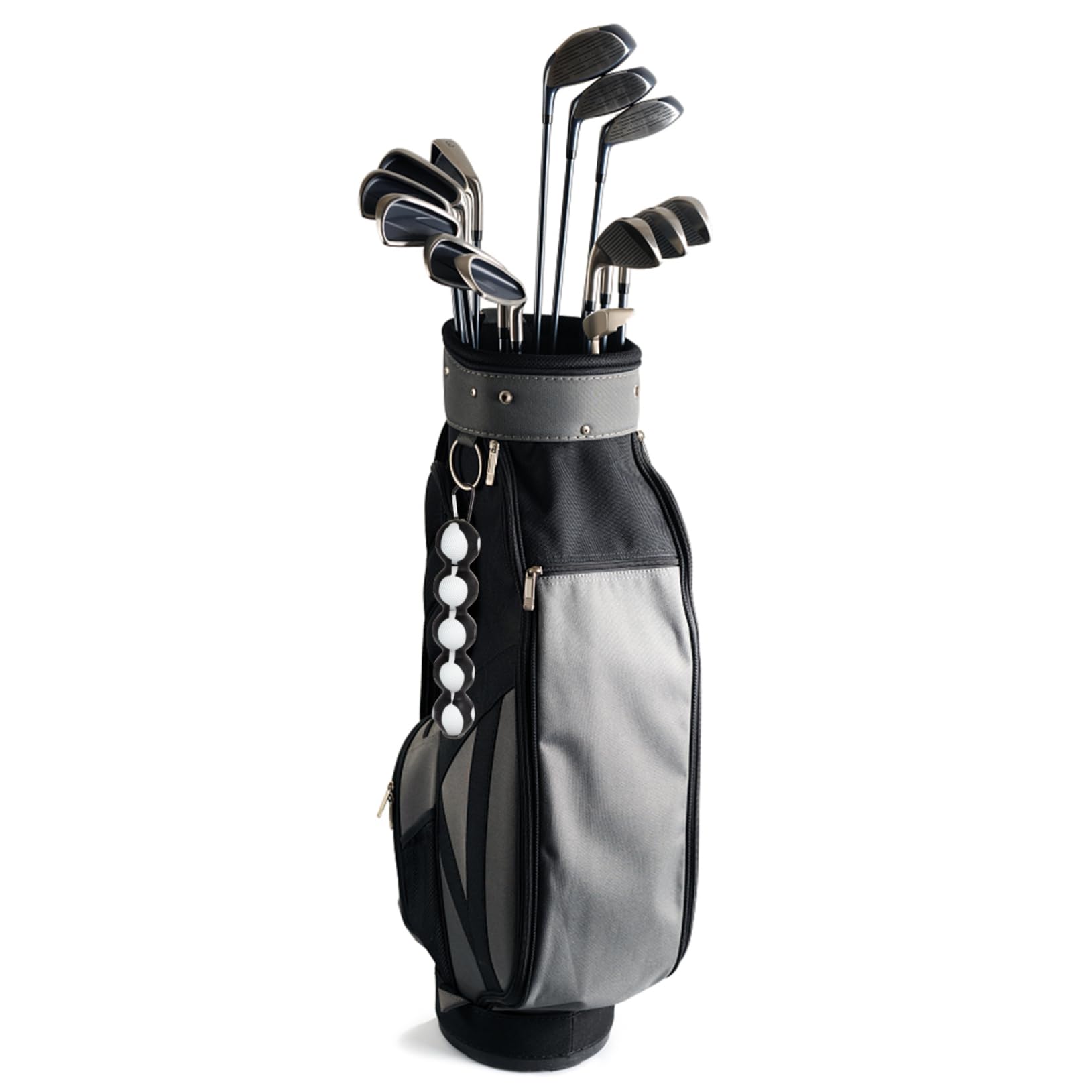 Porte-balles de Golf en Silicone Noir Élastique Résistant Hommes