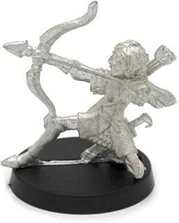 Stonehaven Elfo Archer Figura en miniatura para 28 mm Table parte superior Wargames – fabricado en EE. UU.