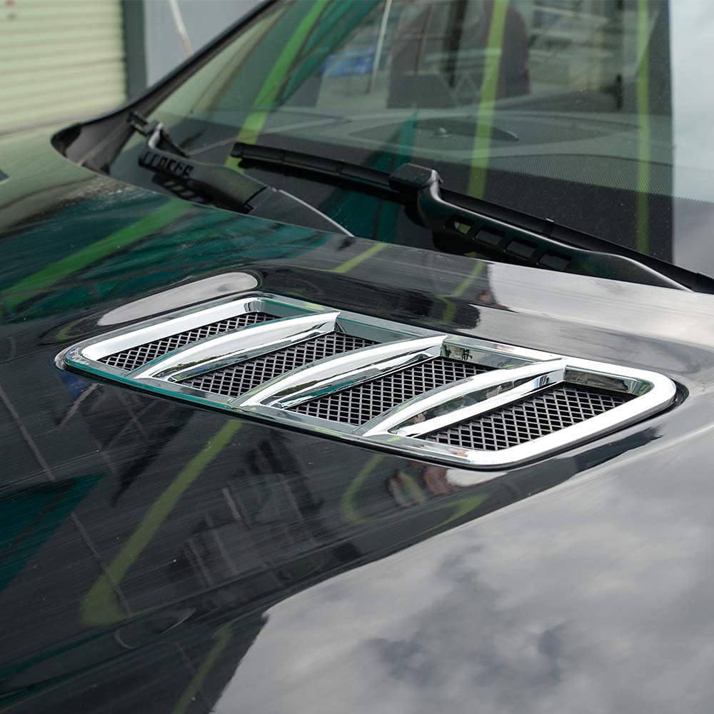 for Mercedes Benz ML GL GLE GLS 2013-2017 ABS Car Engine Roof Hood Trim Sticker Car Accessories (Silver)