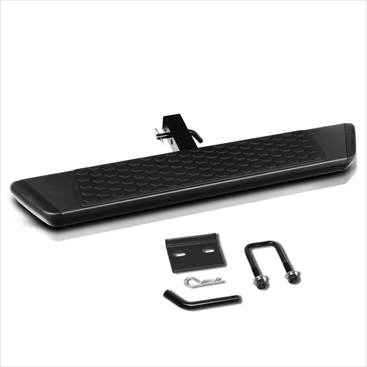 Aluminum Trailer Towing Hitch Step Fits 2 Inch Receiver,Rear Bumper Guard | 36" W X 5.5" L (Black)
