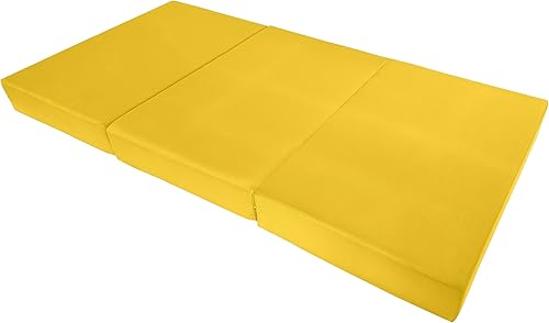 Miniatura 46 de D&D Futon Furniture - Cama de espuma triple plegable, colchón otomano plegable (negro, tamaño Queen (6 x 60 x 80)