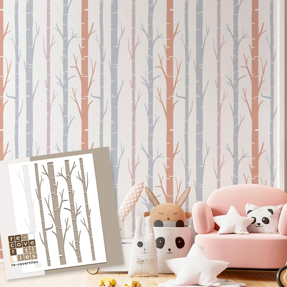 RE-COVERTILES - Stencil for Painting and Decoration, Model - 17, 60x40 cm