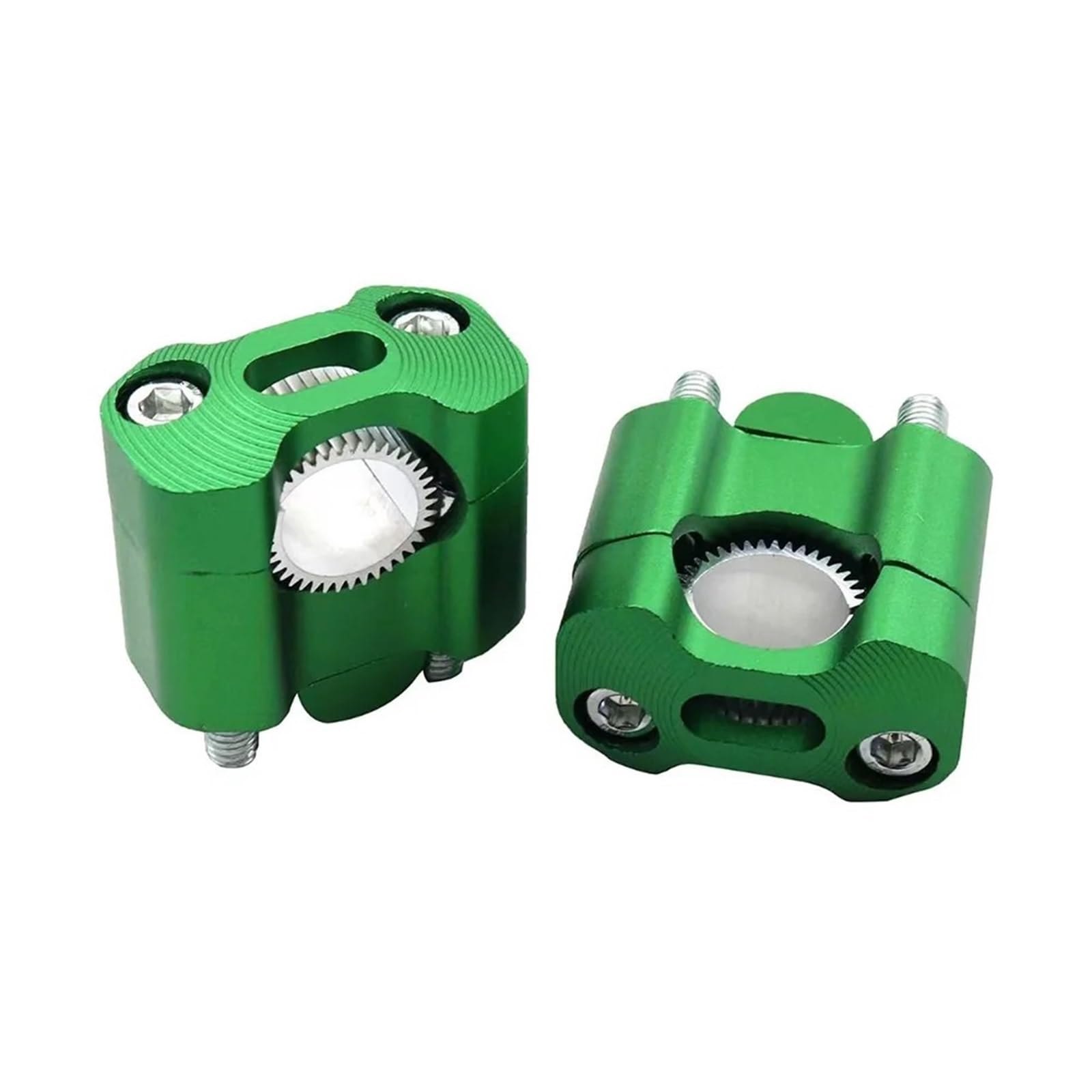 KWEZ Motorcycle 22mm 28mm Handlebar Clamp Handlebar Risers Adapter Bar Clamps Universal(Green)