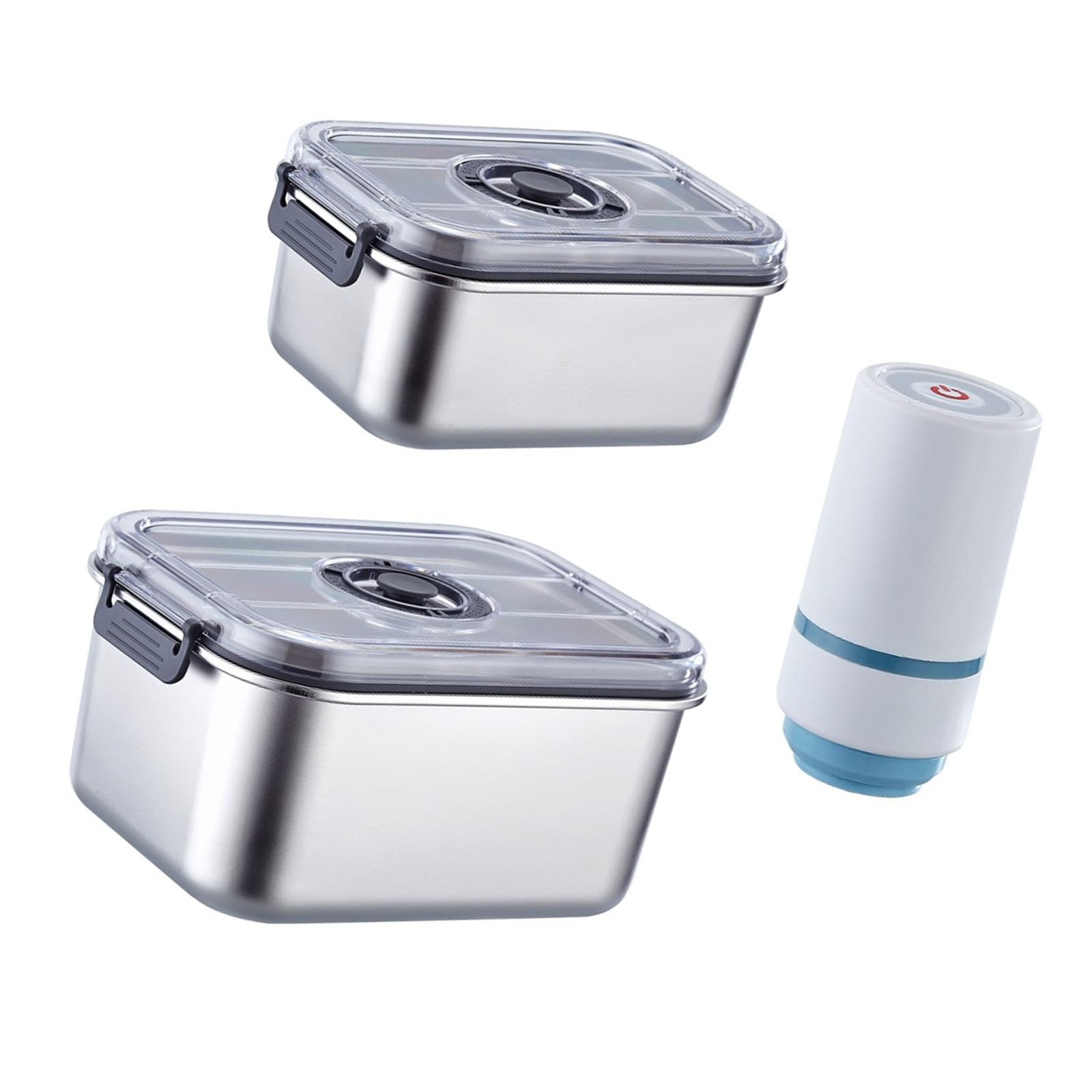 Cajas de almacenamiento vacío inteligentes y eléctrica para ampliar la frescura de los alimentos Seguimiento inteligente de fechas Organizadores de cocina