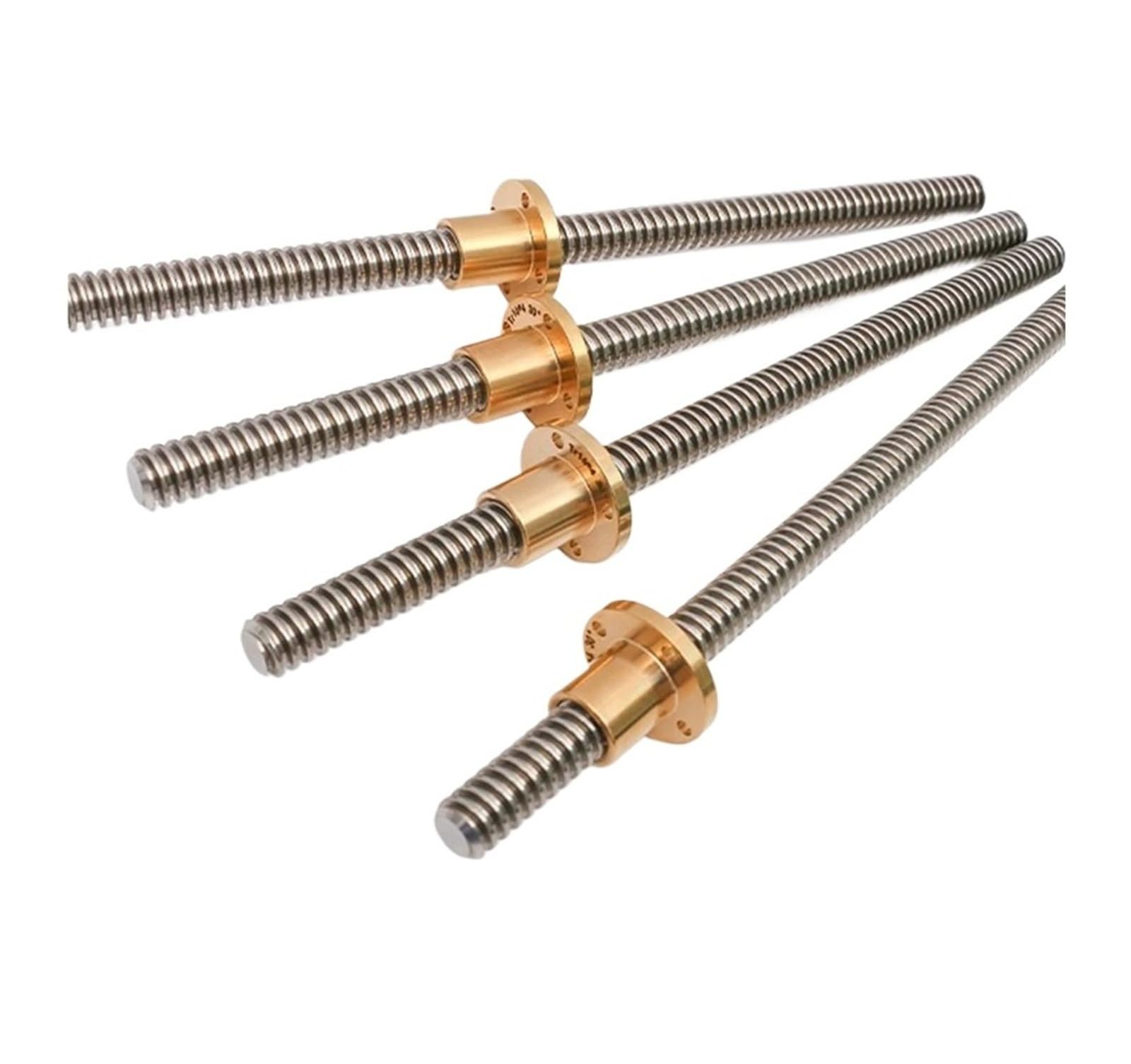 HHB18I T16 Tr16 Lead Screw Left Right 100 150 200 300 350 400 500 1000mm Lead 2/3mm Screw Large Lead Trapezoidal Screw 3D Printer Part(Left lead 3mm,450mm)