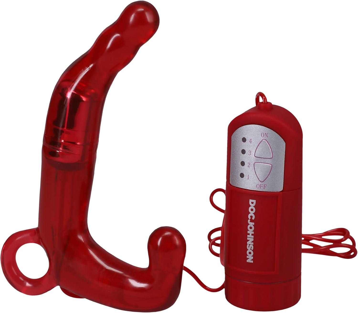Doc Johnson Men's Pleasure Wand, Red (0906-01-AM)