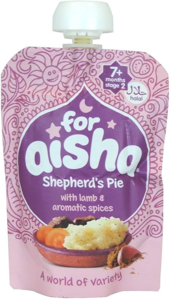 For Aisha(Halal) 7+ Months Stage 2 - Shepherd Pie with Lamb Aromatic Spices - 130g