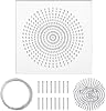 UNICRAFTALE About Wire Bending Jig Elements 12.65x12.65cm Square Acrylic Thread Winding Boards Floss Organizer with Metal Pegs for Jewelry Making Tools and Wrapping Supplies