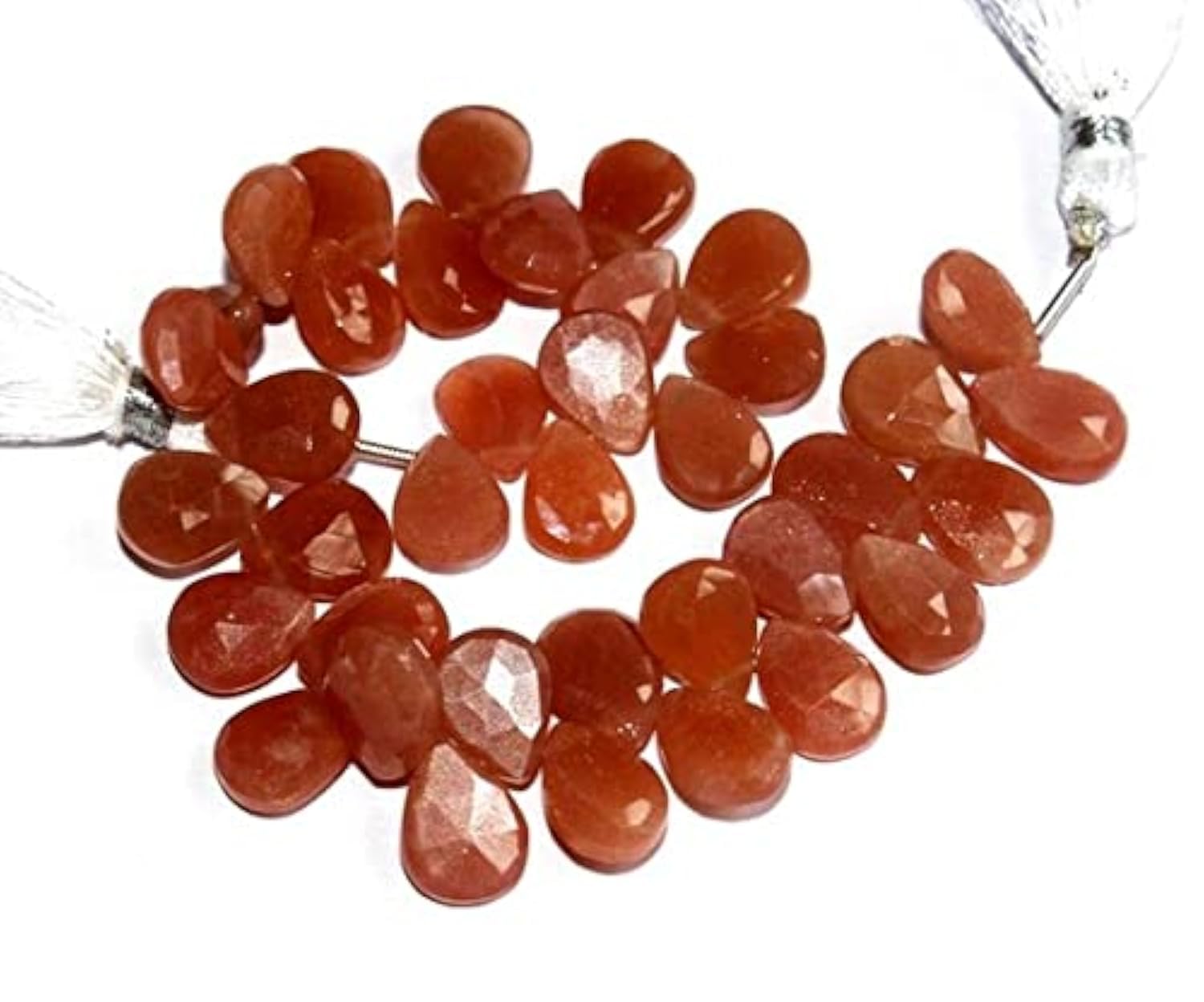 Moonstone pêche facettée LKBEADS pour créer des bijoux bohèmes chics