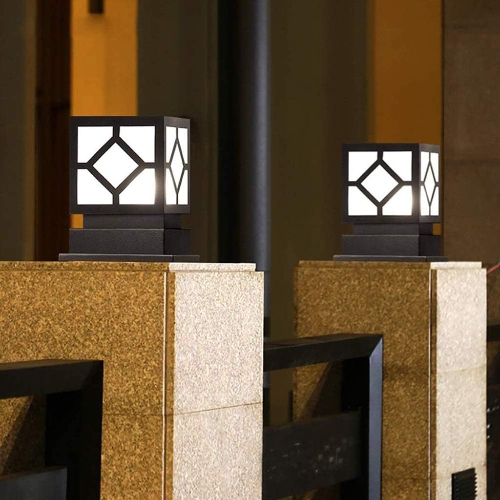 Outdoor Garden Lamp Post Lamp Modern Minimalist Column Lamp Waterproof Garden Landscape Lamp Iron Outdoor Lamp