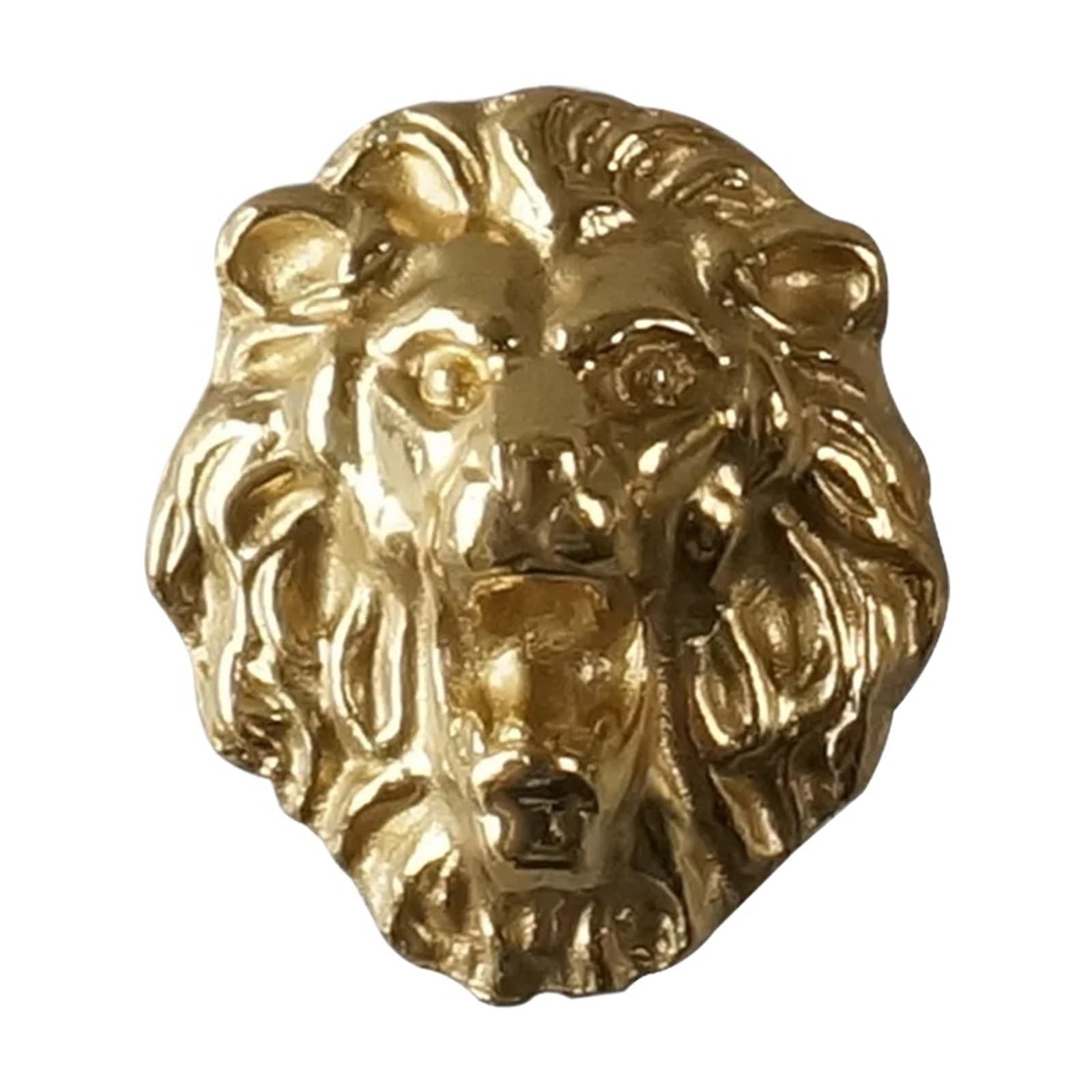 GFJFsetSH 1pcs Solid Brass Lion Head Cabinet Drawer Knobs