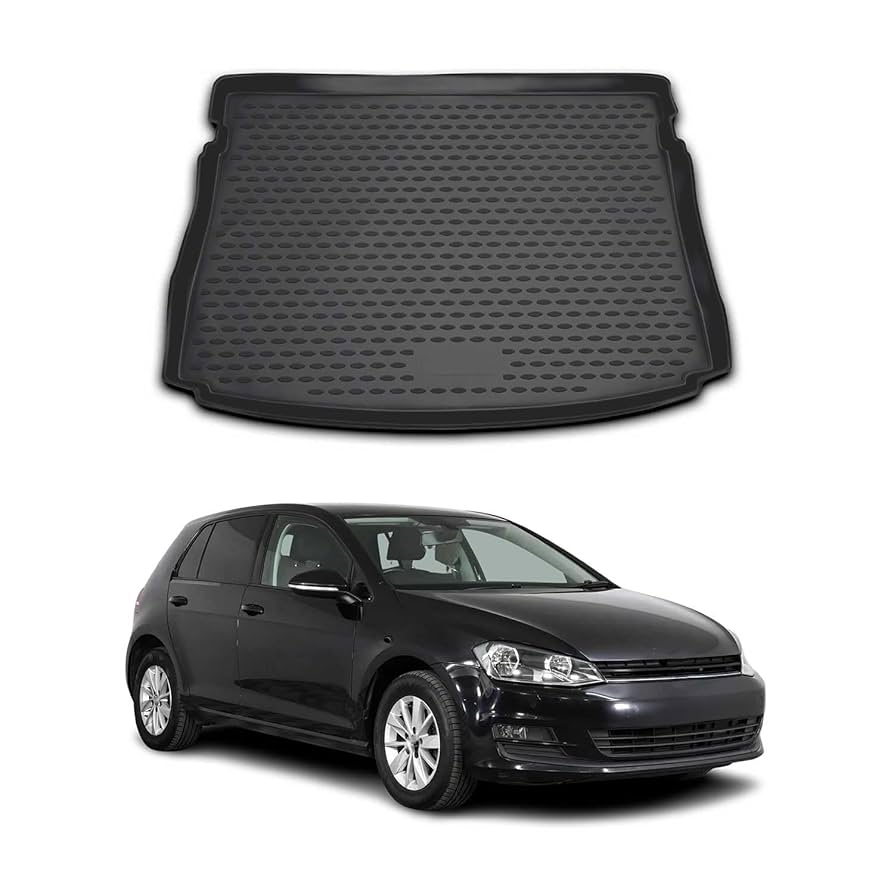 Gledring Tailored Rubber Floor Mats Fits VW Touareg Mk2 10-18 Black Moulded Set 5052644931832