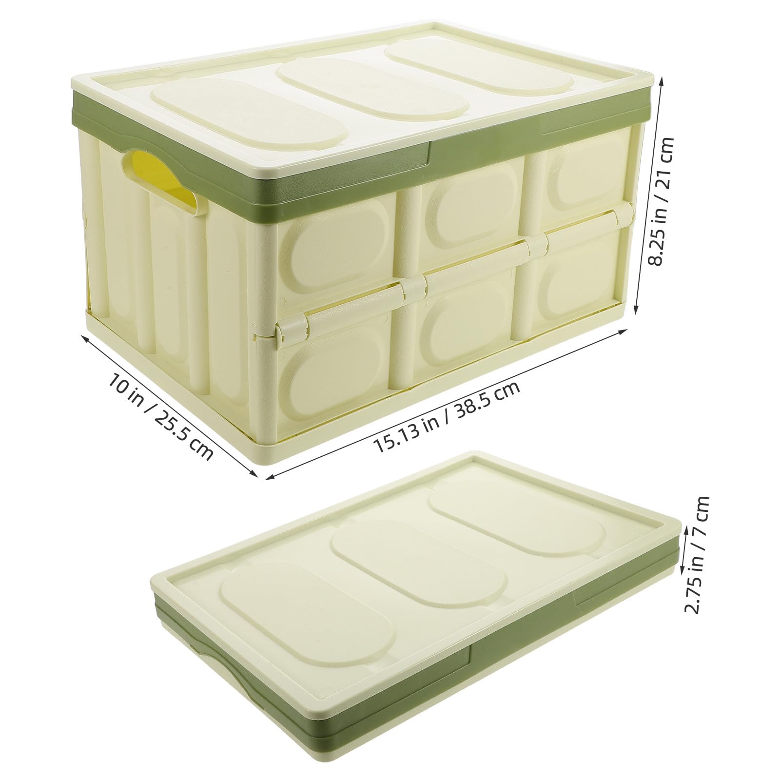 Faltbare Kofferraum Organizer Box Robuste Auto Aufbewahrungsbox aus Große Kapazität für Fahrzeug Kofferraum Praktischer Klapp Organizer zur Fahrzeugordnung Grün Klein