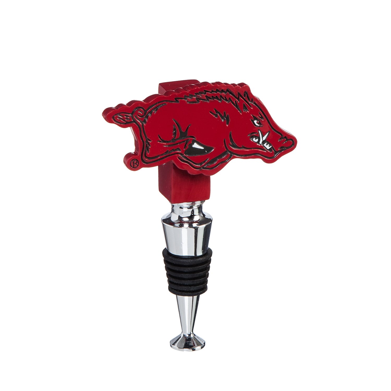 Team Sports America University of Arkansas Hand-Painted Team Logo Bottle Stopper