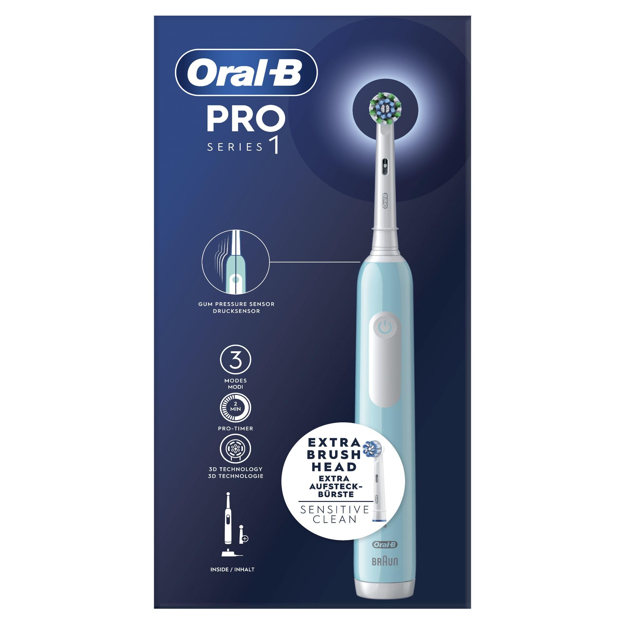 Oral-B Series Pro 1 Cepillo Dental Eléctrico Recargable Azul