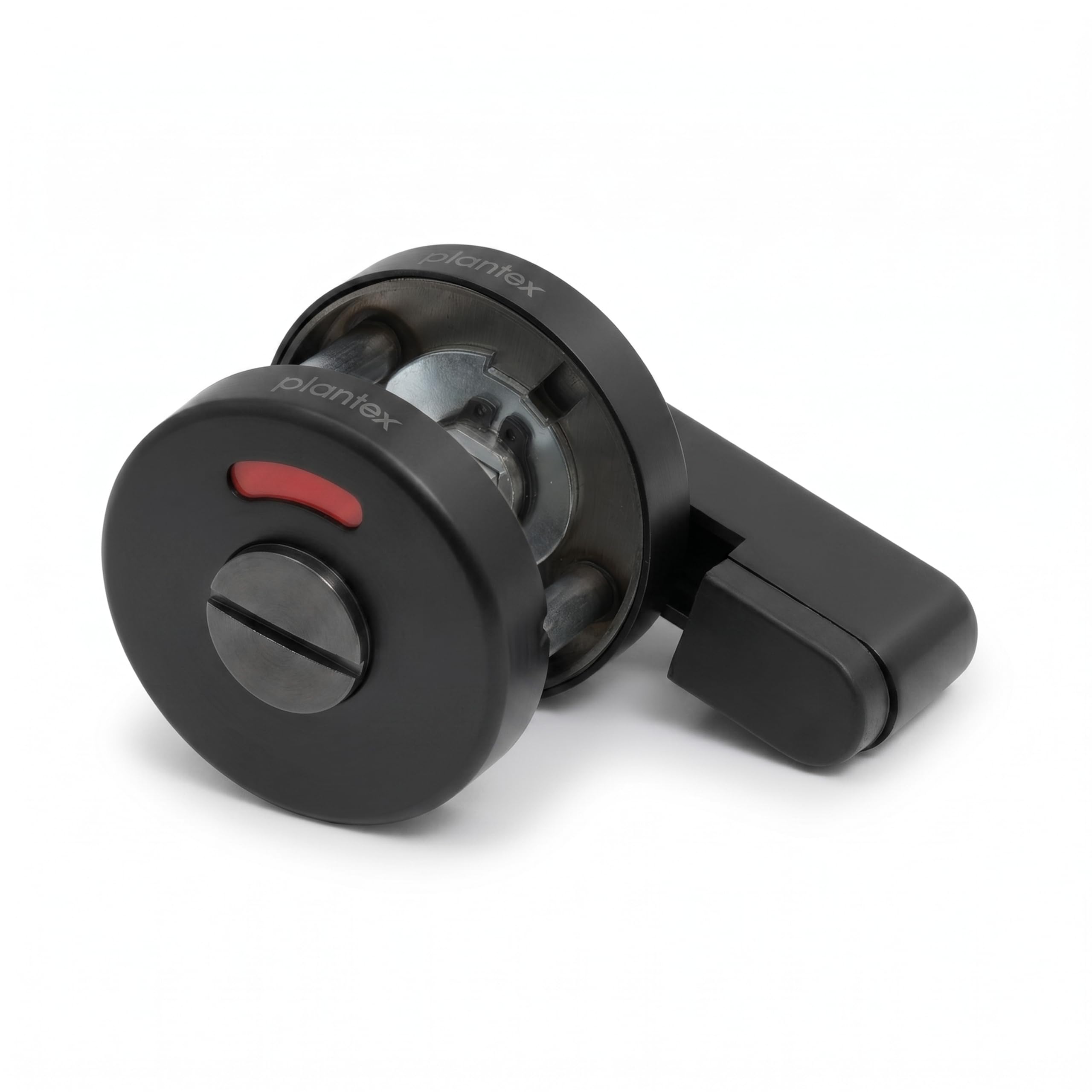 Plantex Bathroom Indicator Lock/Stainless Steel Indicator Deadbolt for Home/Toilet Partition Door Lock/Round Indicator Bolt Bathroom - Pack of 1 (Black)-image-33