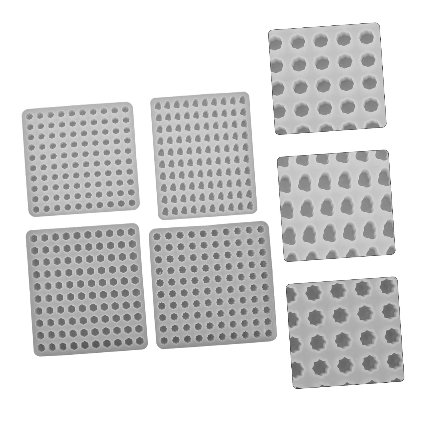 4pcs Silicone Craft Molds for Wax Seal Beads Retro Design Easy to Demould Non-Stick Silicone for Wedding Invitations and Handmade Crafts