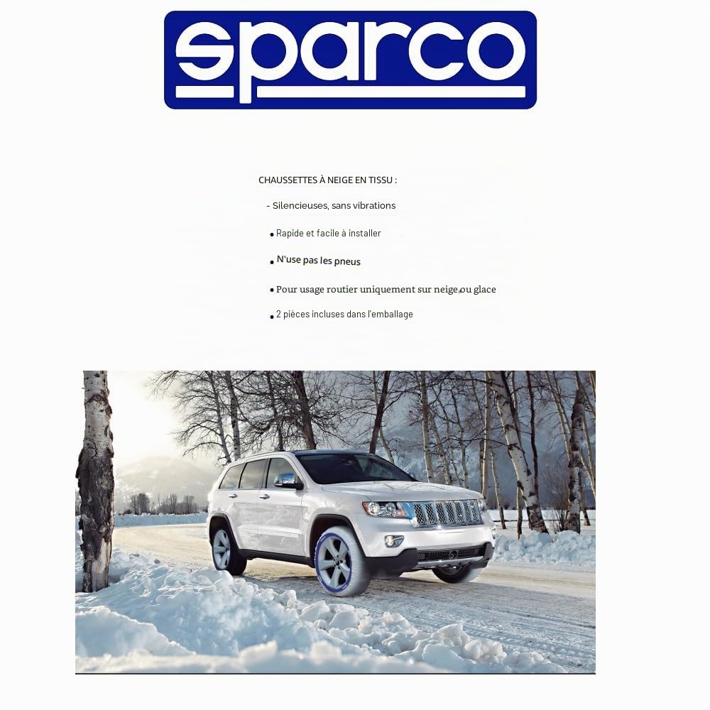 Chaussettes À Neige pour Pneu 255/40 R21 CALZANEVE Taille XL pour Les Roue DE Voiture Neige ET Glace en Tissu INNOVANT ET LÉGER APPROUVÉ