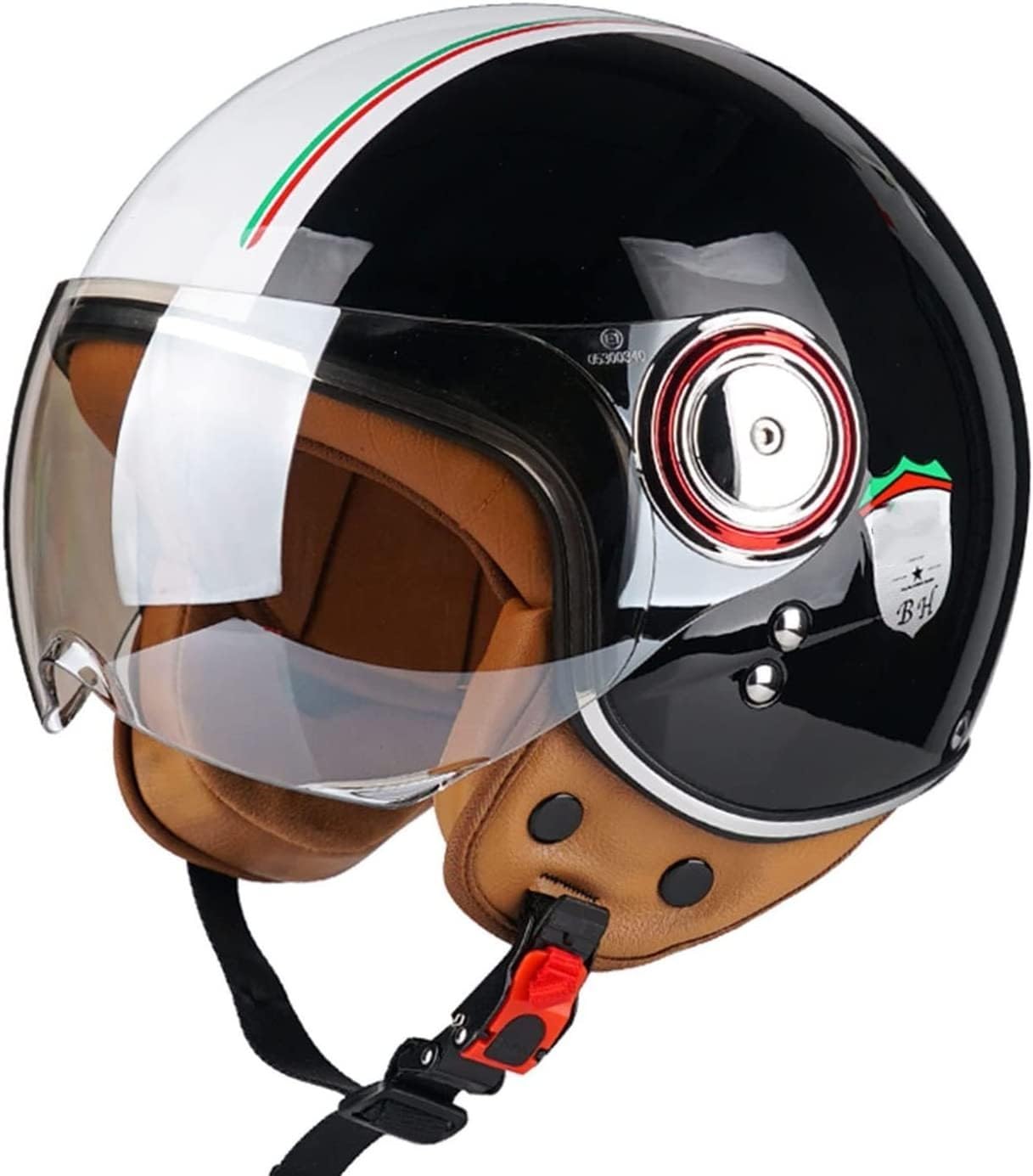 Casque de pilote rétro vintage chopper homologué ECE taille XL