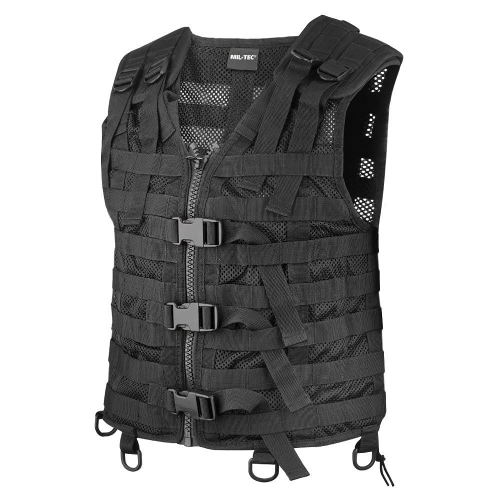 Mil-Tec Black Carrier Vest 'Modular System'