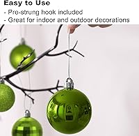 Vista 63 de Bubblegun Rosa - Bolas Pequeñas de Navidad de 1.6 Pulgadas, Adornos de Decoración para Árbol de Navidad, Bolas Colgantes Inastillables