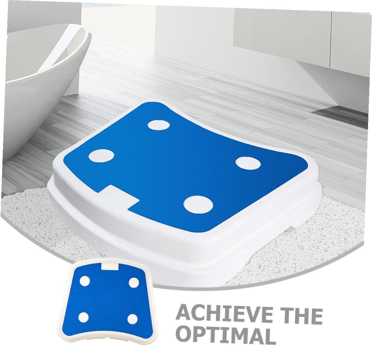 Nonslip Toilet Foot Stool Step for Bathroom, Portable EVA PP