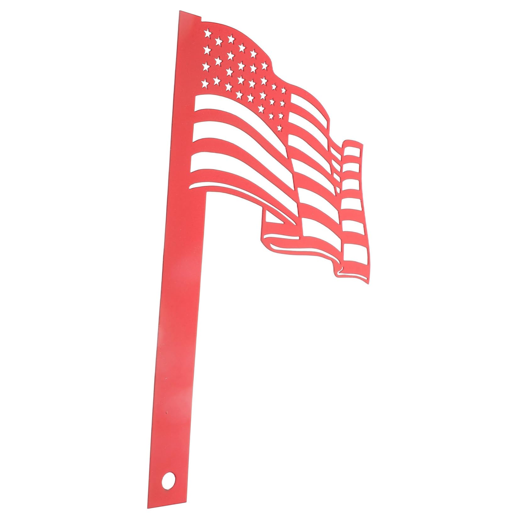 CIYODO Flag Shape Mailbox Stake Decoration Metal Sign for Mailbox Decor Creative Art Flag Garden Sign Mailbox Flag Sign Unique Outdoor Decor