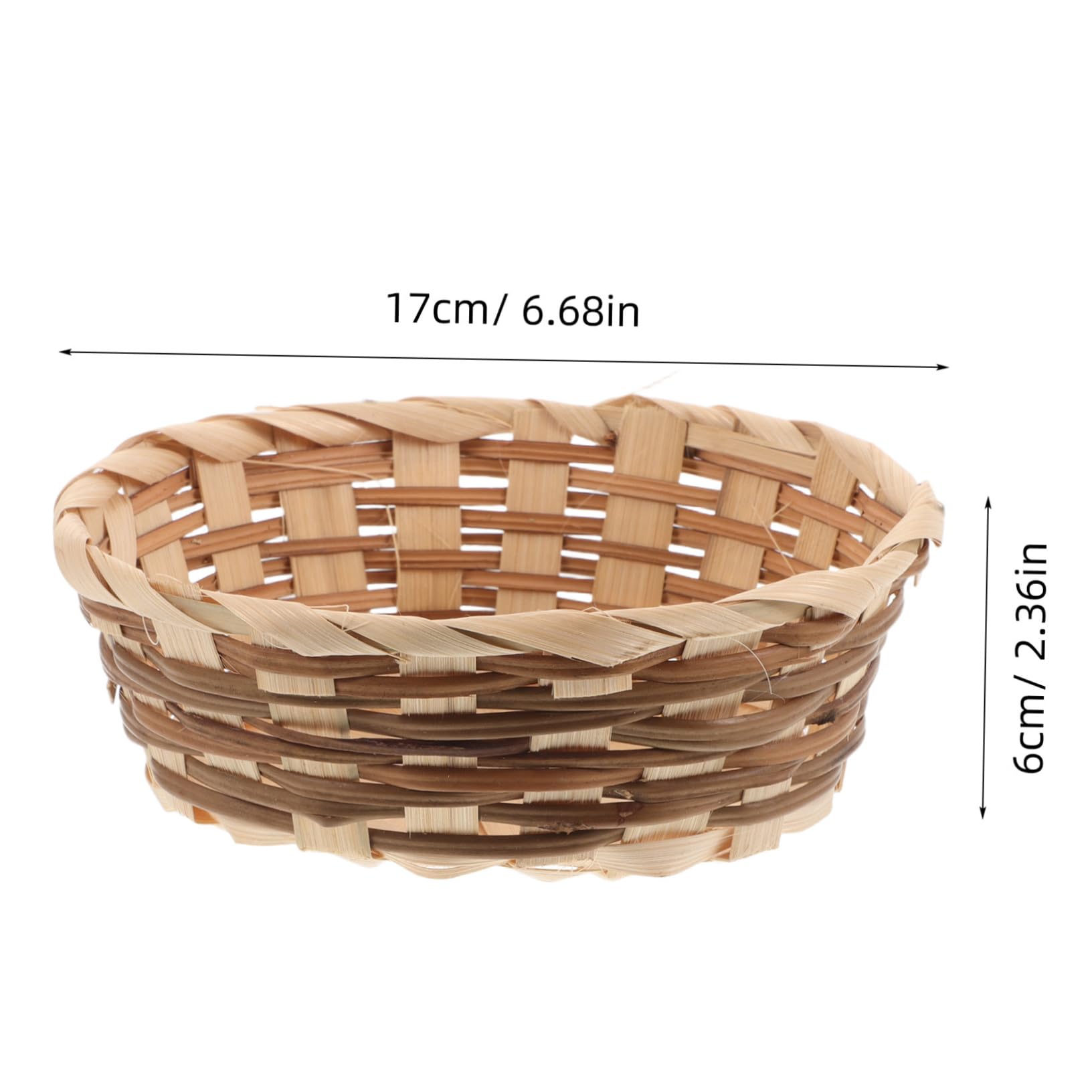 Mipcase 6pcs Storage Baskets Durable Woven Fruit Vegetable Organizers for Kitchen and Event Decor Breathable Design for Dry Storage of Eggs and More