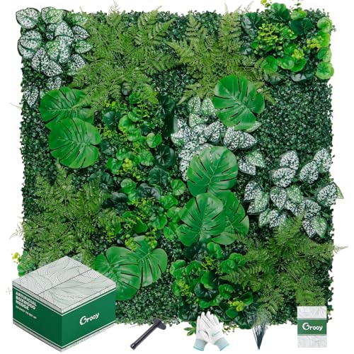 Artificial-Boxwood-Panels-Grass-Wall-Panels-12-Pack-20x20Privacy-Hedge-Fence-Screen-with-UV-ProtectionFake-Greenery-Backdrop-for-Indoor-Wedding-Decoration-and-Outdoor-Garden-Backyard Artificial Boxwood Panels Grass Wall Panels 12 Pack 20x20Privacy Hedge Fence Screen with UV ProtectionFake Greenery Backdrop for Indoor Wedding Decoration and Outdoor Garden Backyard