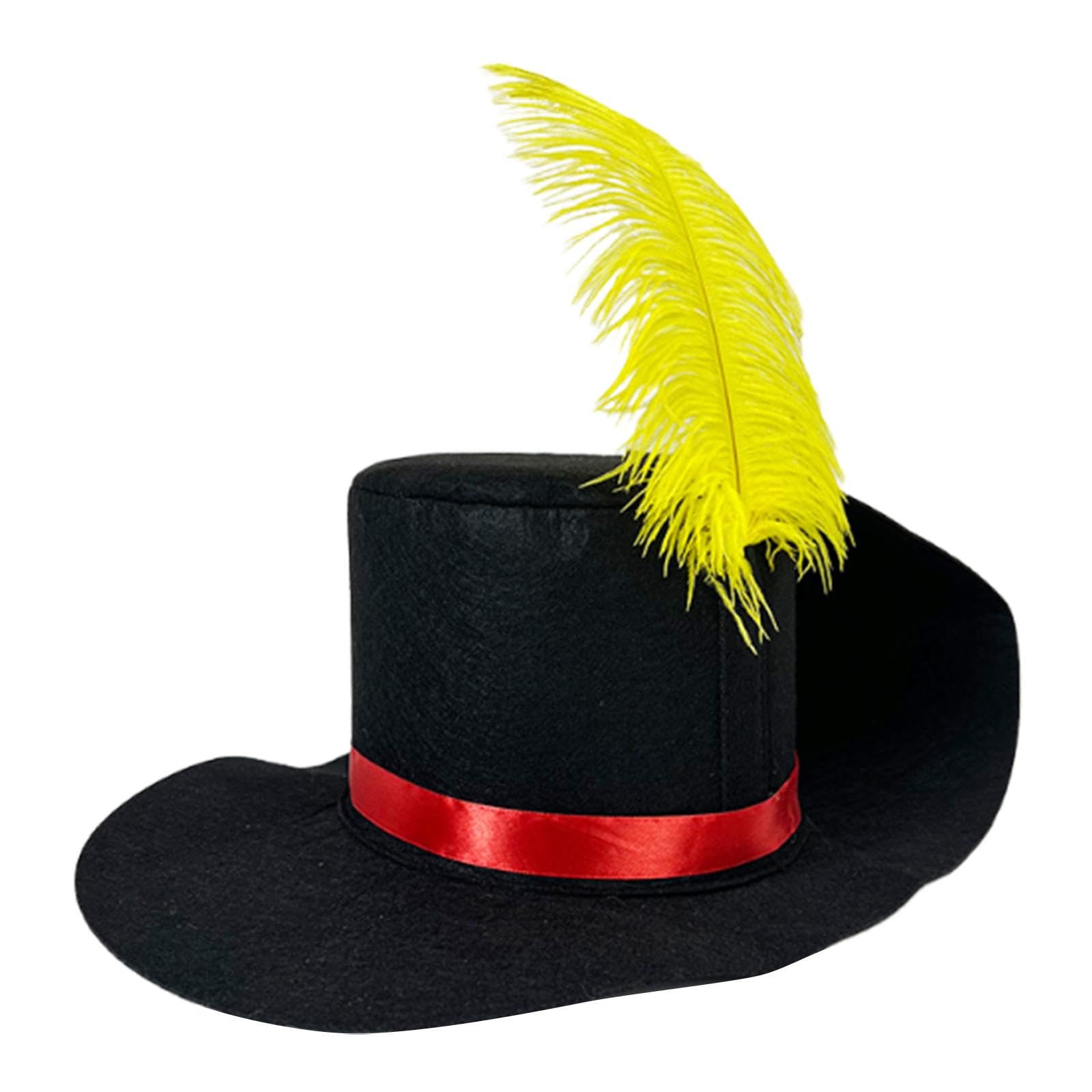Vaveren Dress up Hat Magician Hat for Role Play Halloween Fancy Dress Masquerade Cosplay