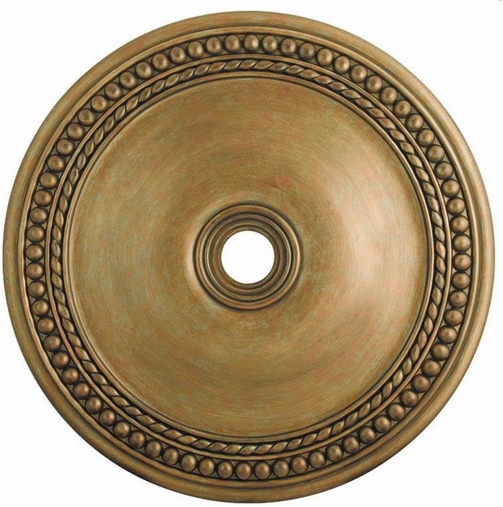 Ceiling Medallion in Style 42 inches Wide by 2.5 inches High-Antique Gold Leaf Finish 218-Bel-1764821