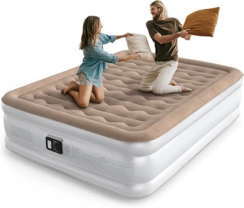 Air Mattress Queen with Built in Pump, Inflatable Mattress, Upgraded