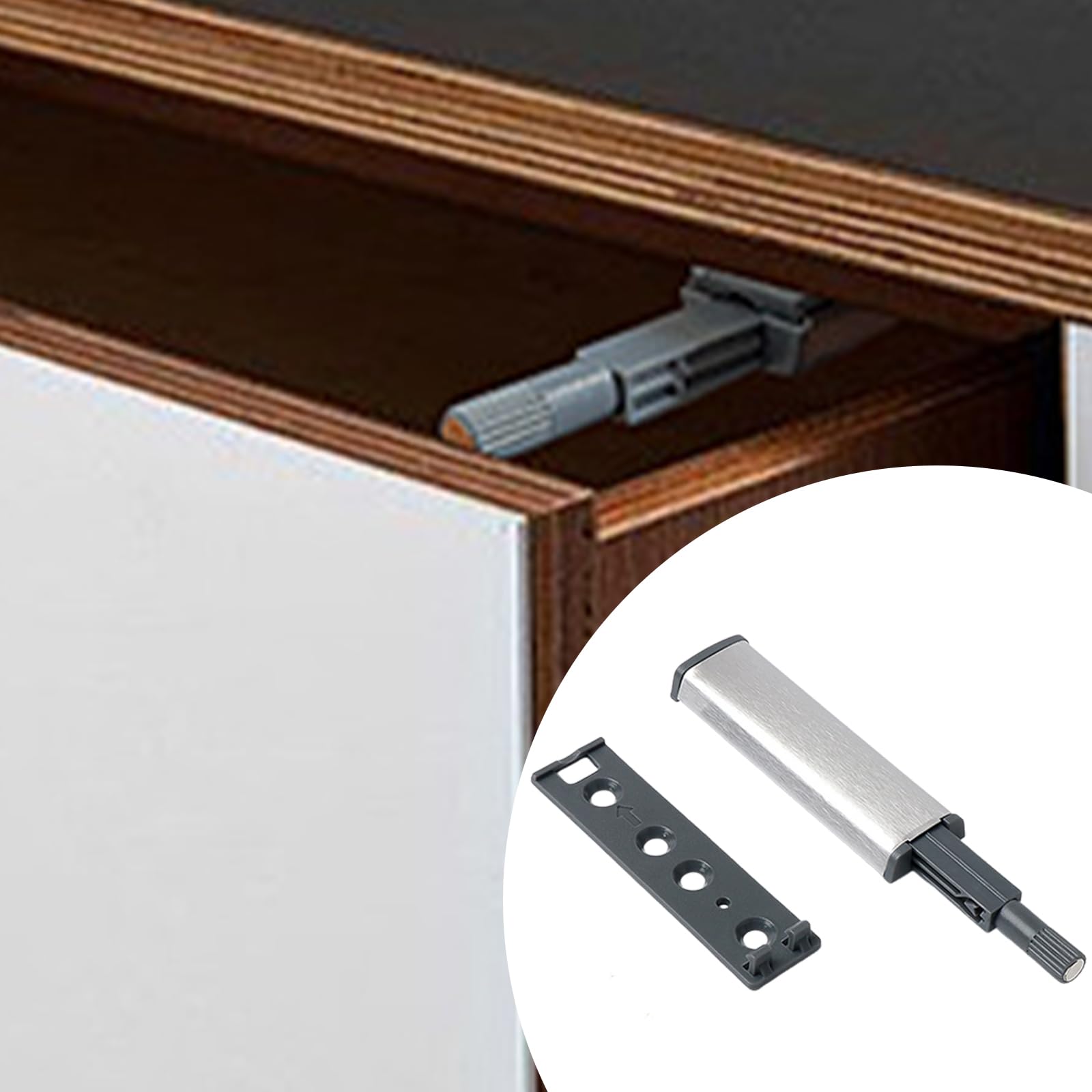 10 apriscatole a pressione magnetiche, apriporta a pressione, per armadi, cassetti, porta dell'armadio