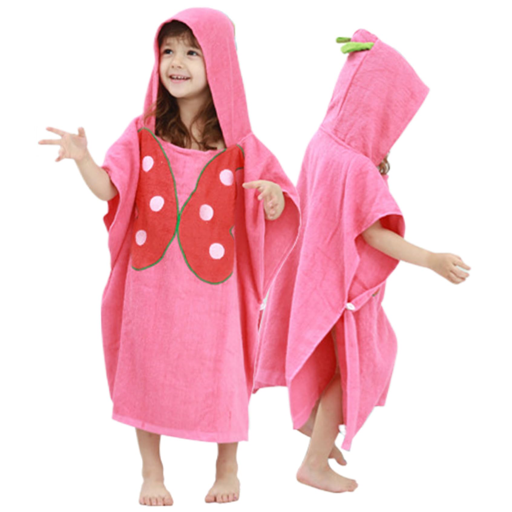Sjfbebsy Kids Hooded Towels for Beach/Bath/Pool 24x47in Cute Cartoon Hooded Towels, Breathable Absorbent Pullover Cotton Kids Buttery, Beach Towel