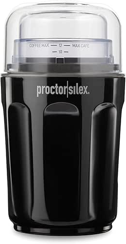 Proctor Silex Sound Shield Electric Coffee Grinder for Quiet Grinding,