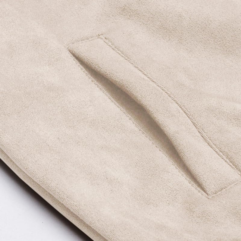 Image of CAHOOT Men's Front Zipper Jacket with Fleece for Casual Wear | Long Sleeve | High Neck | Zipper Closure | Suede Jacket Crafted with Comfort Fit for Everyday Wear
