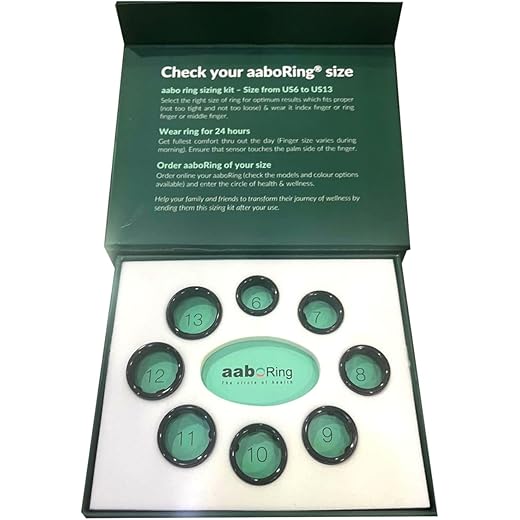 aaboRing Sizing Kit for Finger - Try Before You Buy - Accurate Finger Fit for Adults - Choose from Sizes US 6 to US 13 - Wear-Test Fit for Comfort & Performance
