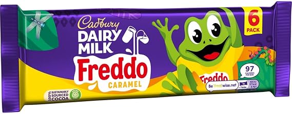 Cadbury Dairy Milk Freddo Chocolate Caramel Bars Multipack, 6x19.5 g