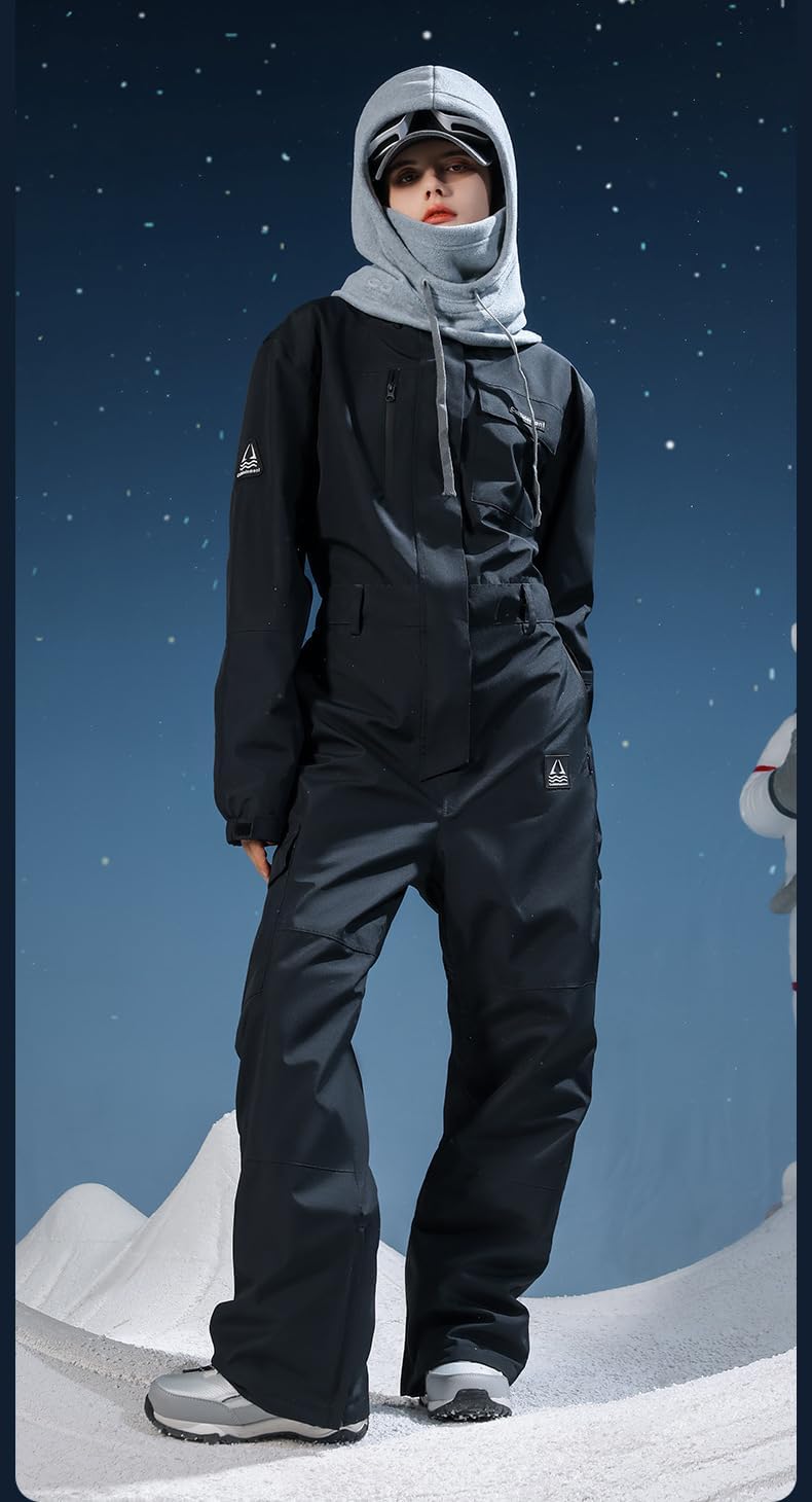 Spevert Winter Beanie Hats for Men Women,One Piece Fleece Lined Knit Cap Balaclavas Mask Set Adjustable Skull Neck Hats - Image 4