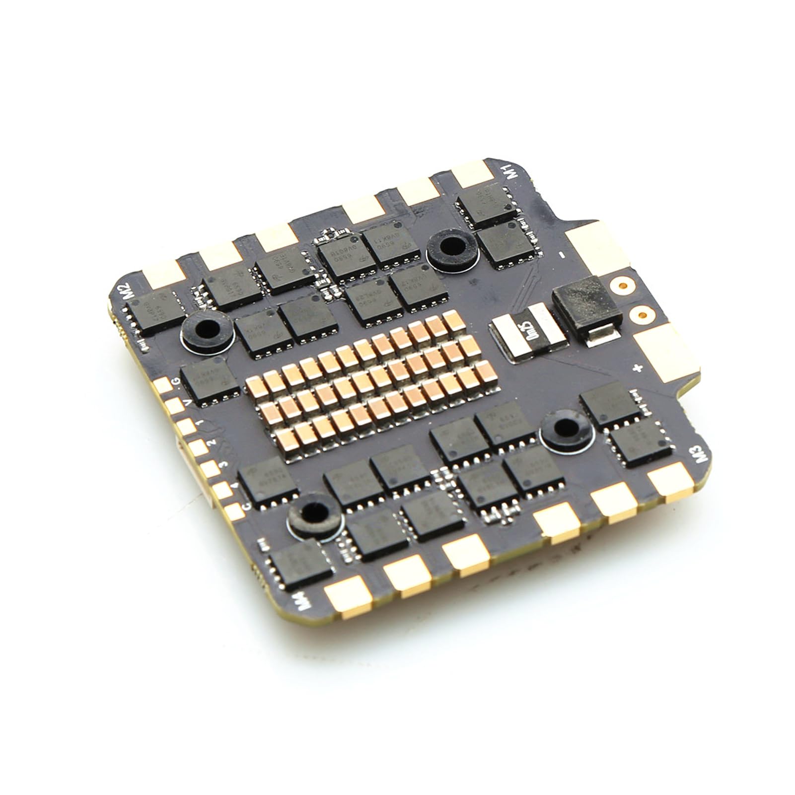 Generic Mini Kontroler Lotu F722 z 80A 4w1 BLheli_S ESC do Zdalnego Sterowania Quadcopterem Wyścigowym FPV, Akcesoria do Dronów Lipo 3-8S (BLACK #-2)
