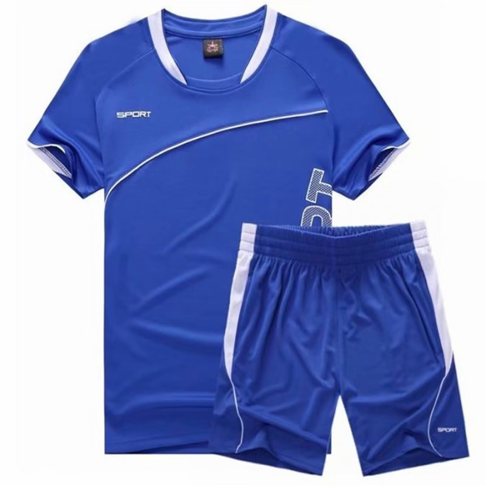 Maglia Calcio Bambino, Set di Maglie per Bambini, Kit Allenamento Calcio Tuta Calcio, T-Shirt da Calcio e Pantaloncini Sportiva da Bambini