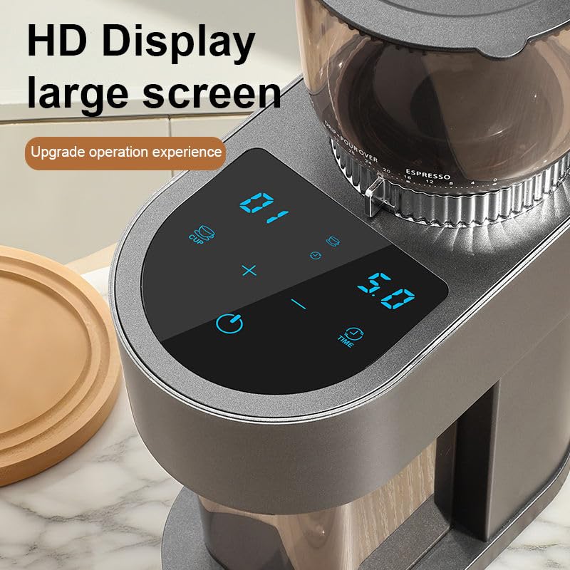 Image of ColMed Electric Coffee Grinder - Electric Burr Coffee Grinder with Variable Grind Sizes, Large Hopper & Fast Precision Performance for Espresso, Drip & French Press Brewing